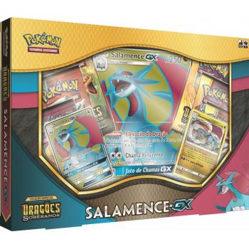 Pokémon Box Kyurem Branco-GX e Box Salamence-GX